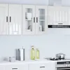 vidaXL Küchen-Hängeschrank mit Glastür Porto Hochglanz-Weiß Produktbild-Vorschau 1
