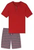 Schiesser heren pyjama, korte broek, maat 52, rood Productafbeelding-voorbeeld 2
