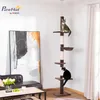 Arbre à chat PawHut très haut, réglable en hauteur, avec Voir les images du produit 2