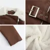 ASKSA Damen Lederjacke PolyurethanWintermantel Produktbild-Vorschau 4