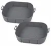 2er Pack Silikonform für Heißluftfritteuse - 21x21x7 cm, Produktbild-Vorschau 1