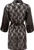 Spitzen-Kimono aus Satin mit Blumenmuster S/M Produktbild-Vorschau 5