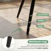 6x Welurowe krzesło tapicerowane pikowane Beżowe MILO Podgląd zdjęcia produktu 7
