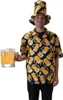 Herren Bier Kostüm Haiwaii-Hemd mit Bierprint inkl. Hut Gr. 50-58 Oktoberfest JGA Männertag Fasching Karneval Produktbild-Vorschau