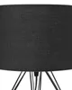BELIANI Tischlampe Schwarz Metall 35 cm Stoffschirm Produktbild-Vorschau 5