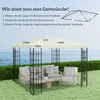 3 x 3 m Pavillon Plane Ersatz, Garten Pavillon Plane mit Produktbild-Vorschau 3