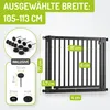 BOMI® Türschutzgitter Miko zum Klemmen 63-161 cm | Ohne Produktbild-Vorschau 3