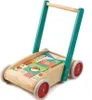Tender Leaf Holz-Gehhilfe - Lauflernwagen mit Bausteinen Produktbild-Vorschau 1
