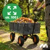 Gartenwagen Transportanhänger Handwagen bis zu 400kg, 100L Produktbild-Vorschau 9