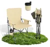 JOIEYOU Angelstuhl Klappbar Outdoor mit Becherhalter & Produktbild-Vorschau 10