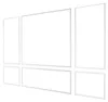Lot de 3 moulures murales, kit de panneaux lambrissés, Voir les images du produit 1