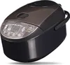 A modern, black electric rice cooker is shown from a slightly elevated angle against a white background. Produktbild-Vorschau