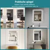 Puluomis badspiegel 60x80, anti-condens, met 3 kleuren Productafbeelding-voorbeeld 7