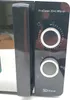 A close-up view of the control panel of a black microwave oven. Anteprima dell’immagine prodotto