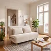 home24 Schlafsofa - Cord / Eiche - Creme - Eiche Hell Produktbild-Vorschau 2
