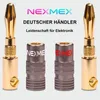 8x Bananenstecker NEXMEX 24K vergoldet High End Stecker Produktbild-Vorschau 7