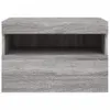 vidaXL Armoire TV murale avec lampes LED Gris Sonoma Voir les images du produit 10