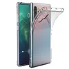 A clear protective phone case is shown next to a smartphone. Produktbild-Vorschau