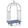 Carrello portabagagli, 112 x 61 x 186 cm, argento/blu Anteprima dell’immagine prodotto 2