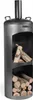 Cheminée d'extérieur cylindrique en acier FARO 40x40x132 cm Voir les images du produit 3