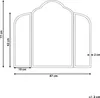 BELIANI Klappspiegel Tisch Gold Metall 87 x 77 cm Zwei Produktbild-Vorschau 3
