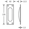 Schiebetürmuschel 42 4211 Alu.F1/naturf.ktg.bl.L.120mm Produktbild-Vorschau 5