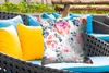 MuchoWow® Outdoor Kissen - Blumen - Rosen - Aquarell - Produktbild-Vorschau 4