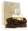 A perfume bottle and its packaging are displayed against a white background. Voir les images du produit