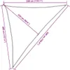 vidaXL Tenda da sole 160 g/m² triangolare Grigio chiaro Anteprima dell’immagine prodotto 8