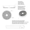 AKF01 Aktivkohlefilter Set für Viesta Dunstabzugshaube / Produktbild-Vorschau 4