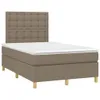 Boxspringbett mit Matratze & LED Taupe 120x200 cm Stoff Produktbild-Vorschau 3