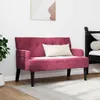 vidaXL Pohovka Chesterfield Weinrot 112 x 65,5 x 75 cm Samt Náhľad obrázku produktu 3