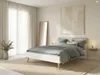Lit adulte - AALBORG - 140 x 190 cm - Blanc / Chêne - Voir les images du produit 3