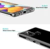 Close-up views of a transparent phone case highlighting its protective features. Produktbild-Vorschau