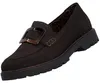 Das Bild zeigt einen flachen Schuh in brauner Farbe aus Leder gefertigt. Der Schuh ist von der Innen- und Rückseite abgebildet. Náhled obrázku produktu