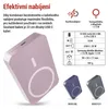 Powerbanka EMOS WI 1046, 10 000 mAh, 20 W+Wireless, lososová Náhled obrázku produktu