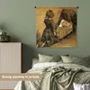 MuchoWow® Wandteppich Wandbehang Mädchen kniend bei einer Produktbild-Vorschau 4