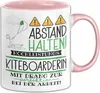 Kiteboarderin Tasse Geschenk Lustig Abstand Halten Produktbild-Vorschau 1