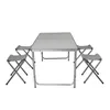 5 teiliges Alu Campingmöbel Set Outdoor Camping Tisch Produktbild-Vorschau 3