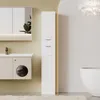 Szafa łazienkowa białe drewno słupek regał pojemny loft Podgląd zdjęcia produktu 2