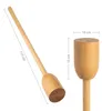 XXL Holzstampfer Buche für Sauerkraut, großer 110 x 10 cm Produktbild-Vorschau 3