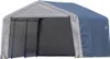 A gray and blue car shelter or tent garage. Produktbild-Vorschau