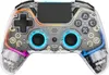 A transparent game controller with visible internal components and LED lighting. Produktbild-Vorschau