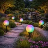 8er Set Solar Gartenleuchten Kugel RGB LED – Farbwechsel Produktbild-Vorschau 15
