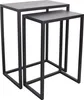 LOFT42 Brick set von 2 Beistelltischs - Metall - schwarz - Produktbild-Vorschau 4