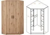 Marmex Möbel Grant Set 15 - Eckschrank + Regal mit Produktbild-Vorschau 4