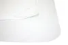 A close-up view of a white mattress protector, showing its texture and rounded corner. Produktbild-Vorschau