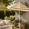 Sonnenschirm - gold/weis - gestreift - 126 cm - UV-Schutz Produktbild-Vorschau 4