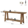 Grande console en bois pour l'entrée, table d'entrée de Voir les images du produit 2