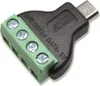 Steckverbinder, Micro-USB, Schraubanschl, Stecker Produktbild-Vorschau 1